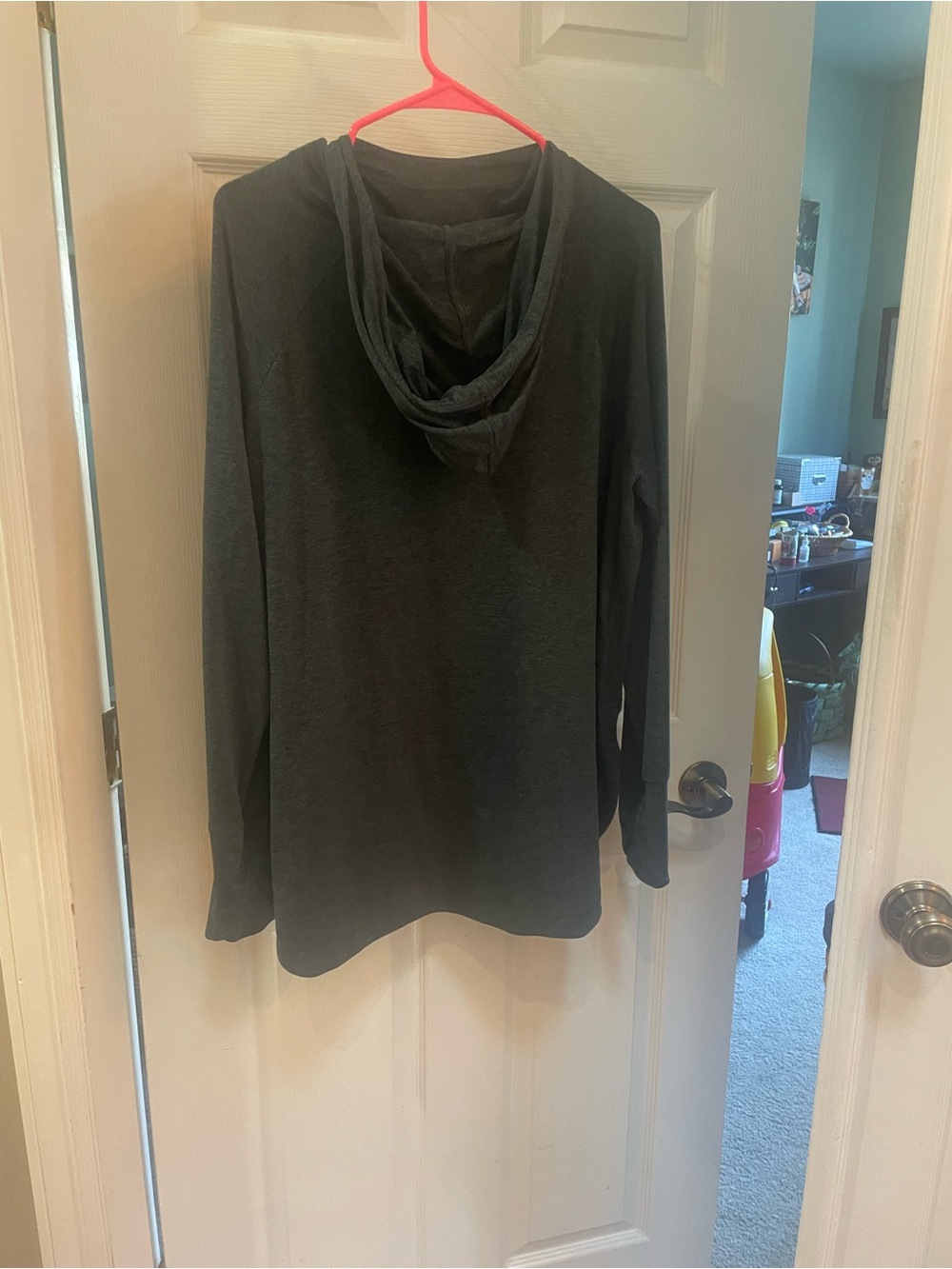 Men's Hooded Long-Sleeve Sweater - Dark Gray Athleta